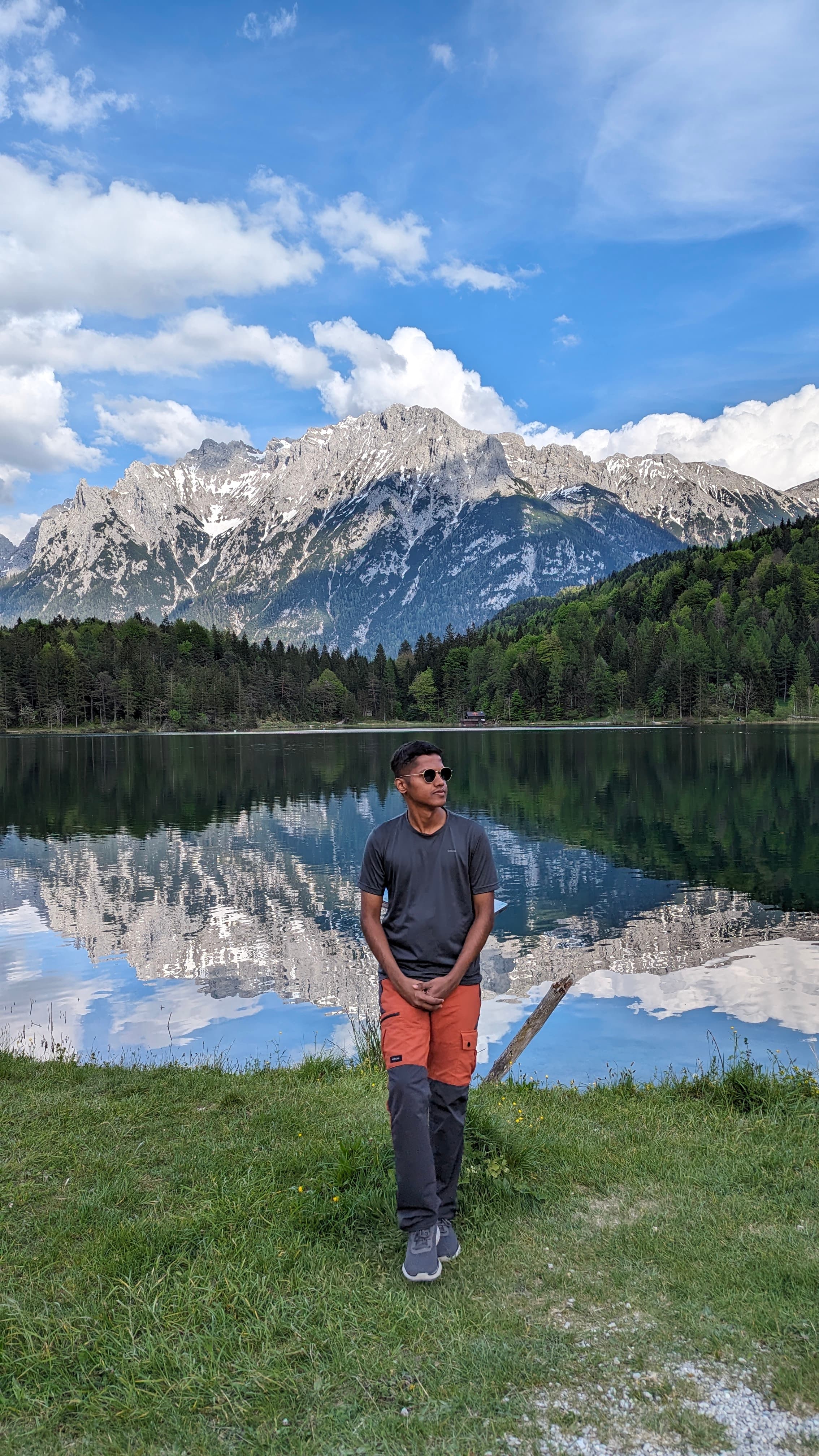 Abhishek hiking in Bavaria