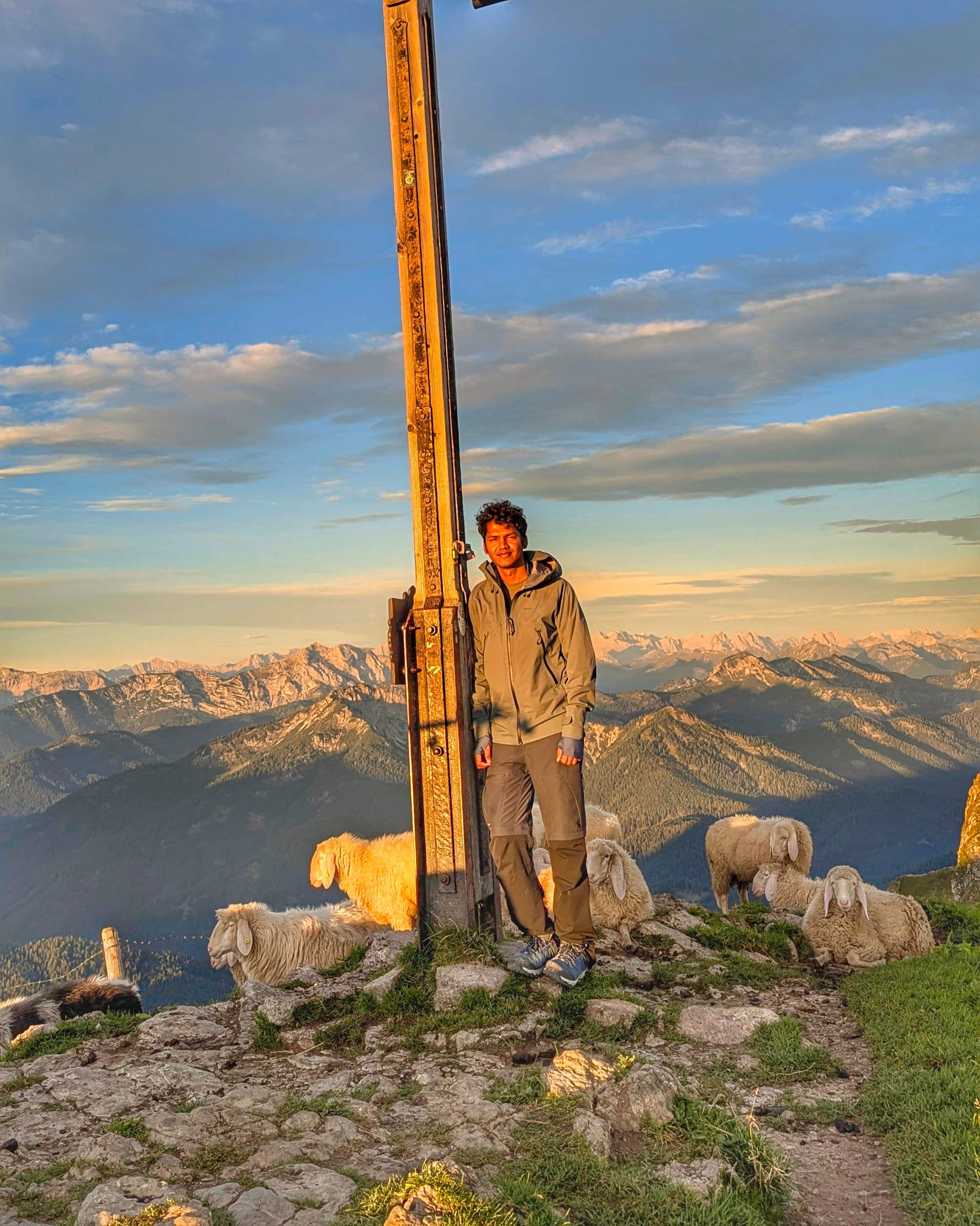 Abhishek at the Alps